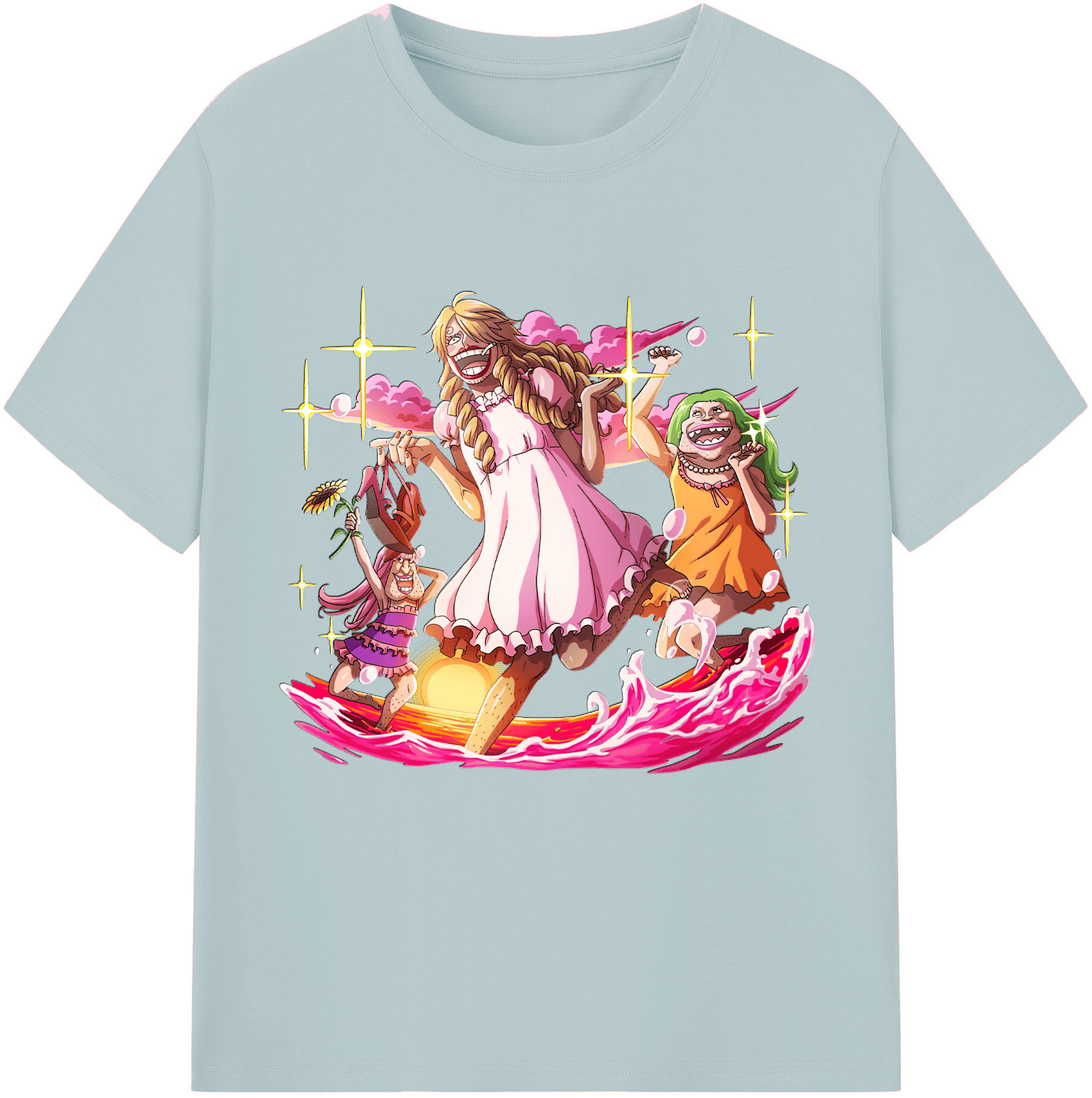 ワンピース サンジ ONE PIECE Sanji 綿100％半袖Tシャツ（フロントプリント）
